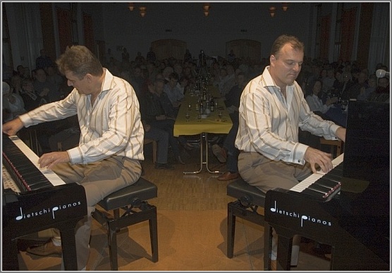 Heinz und Marcel Brunner im Element